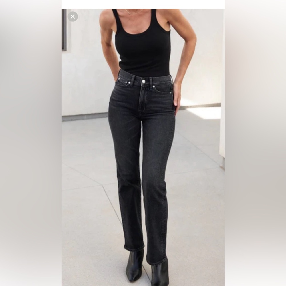 AYR Black Straight-Leg Jeans Classic Style